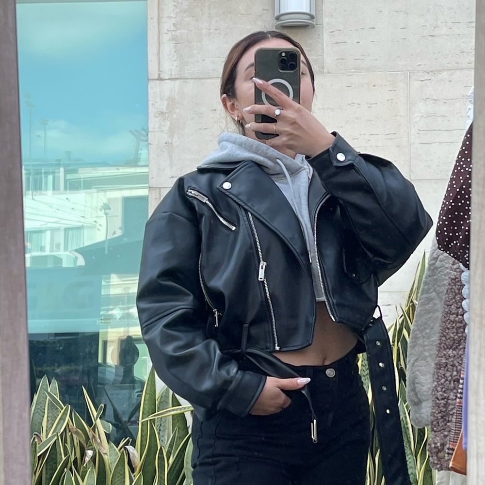 DELUC ALUDRA VEGAN LEATHER JACKET